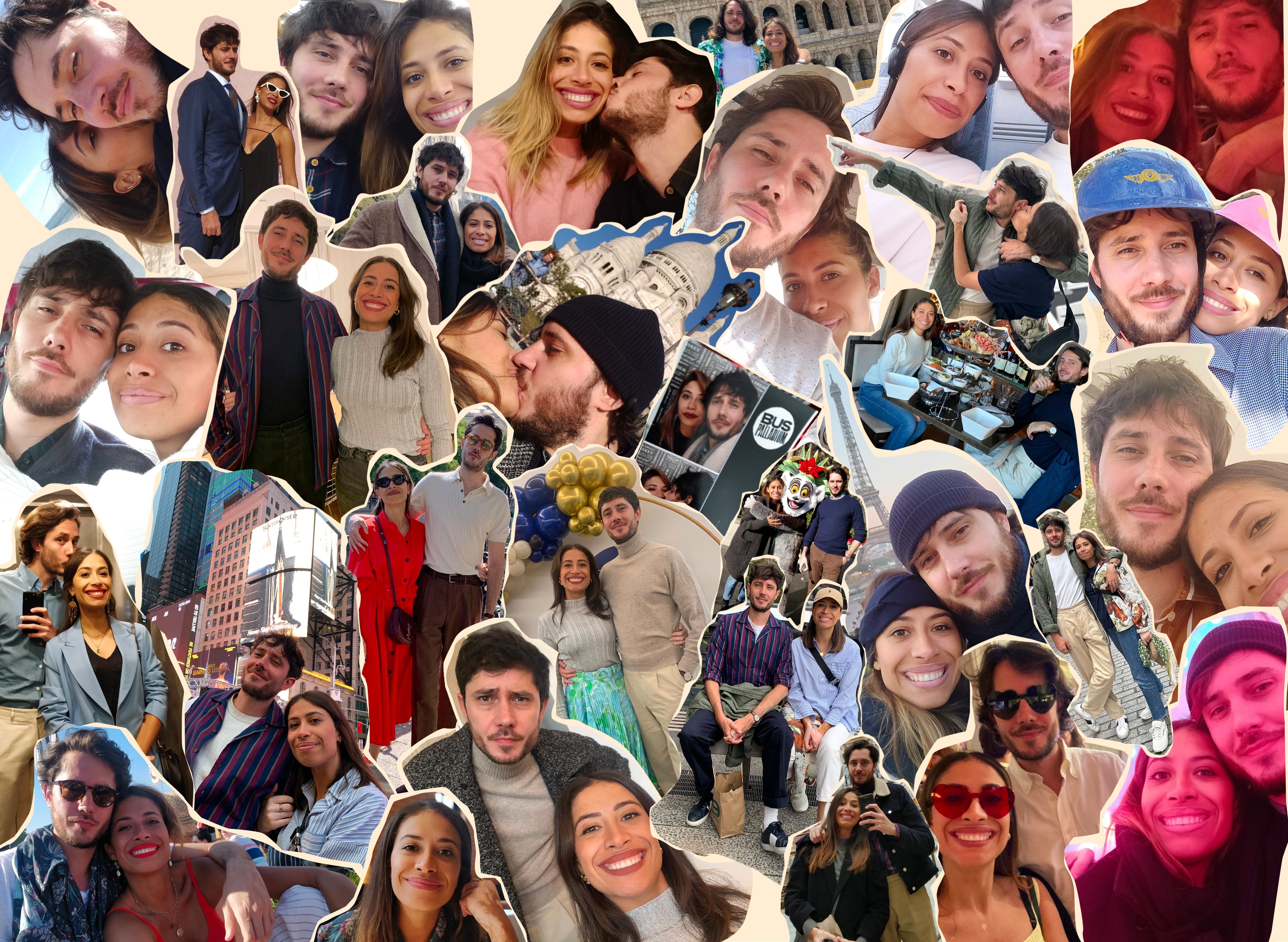 patchwork d'images de Camille et Loup